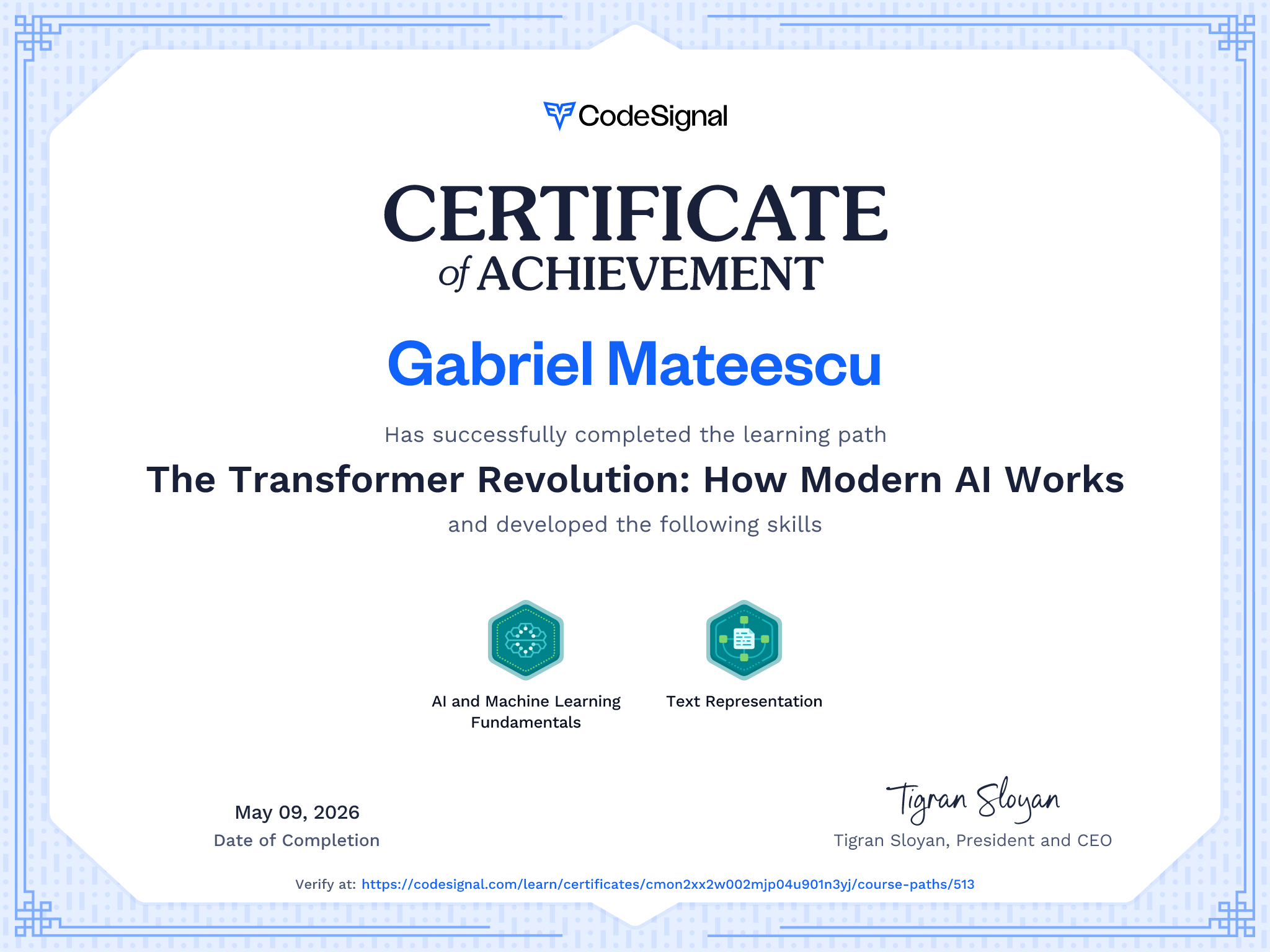 Path Certificate for The Transformer Revolution: How Modern AI Works