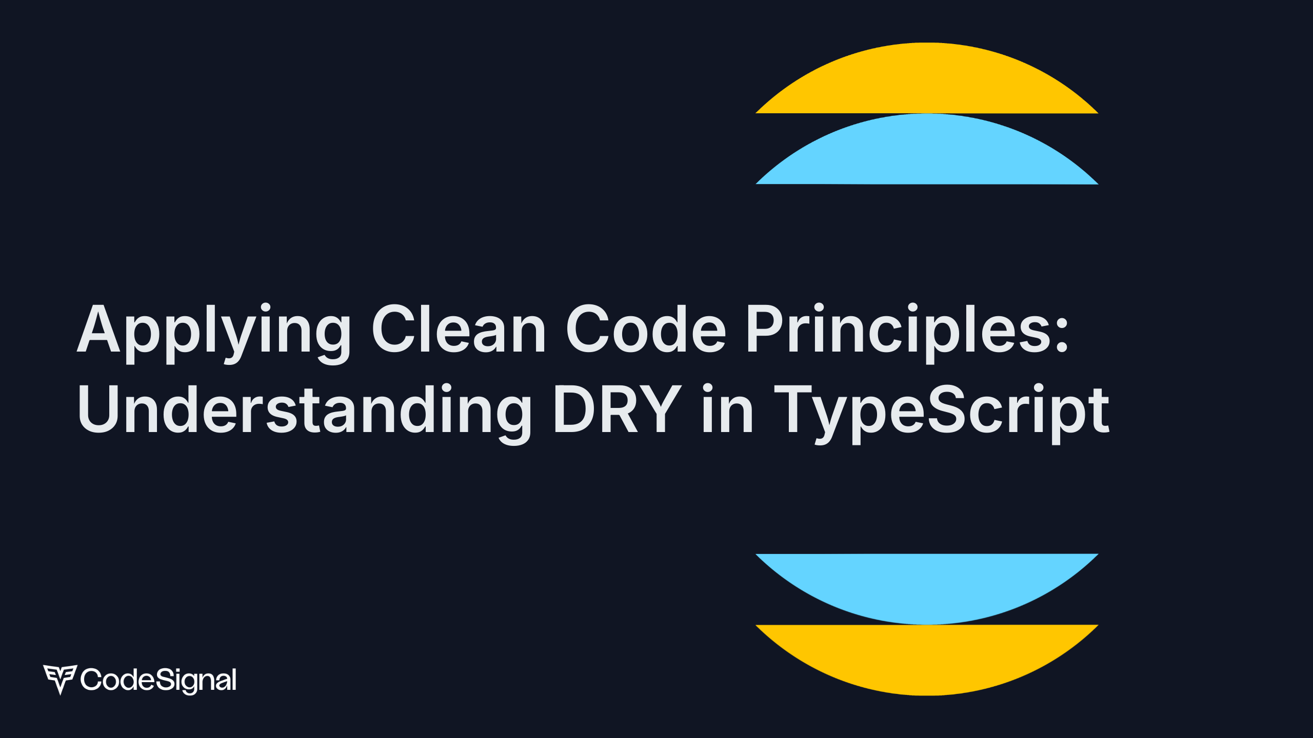 Applying Clean Code Principles: Understanding DRY in TypeScript ...