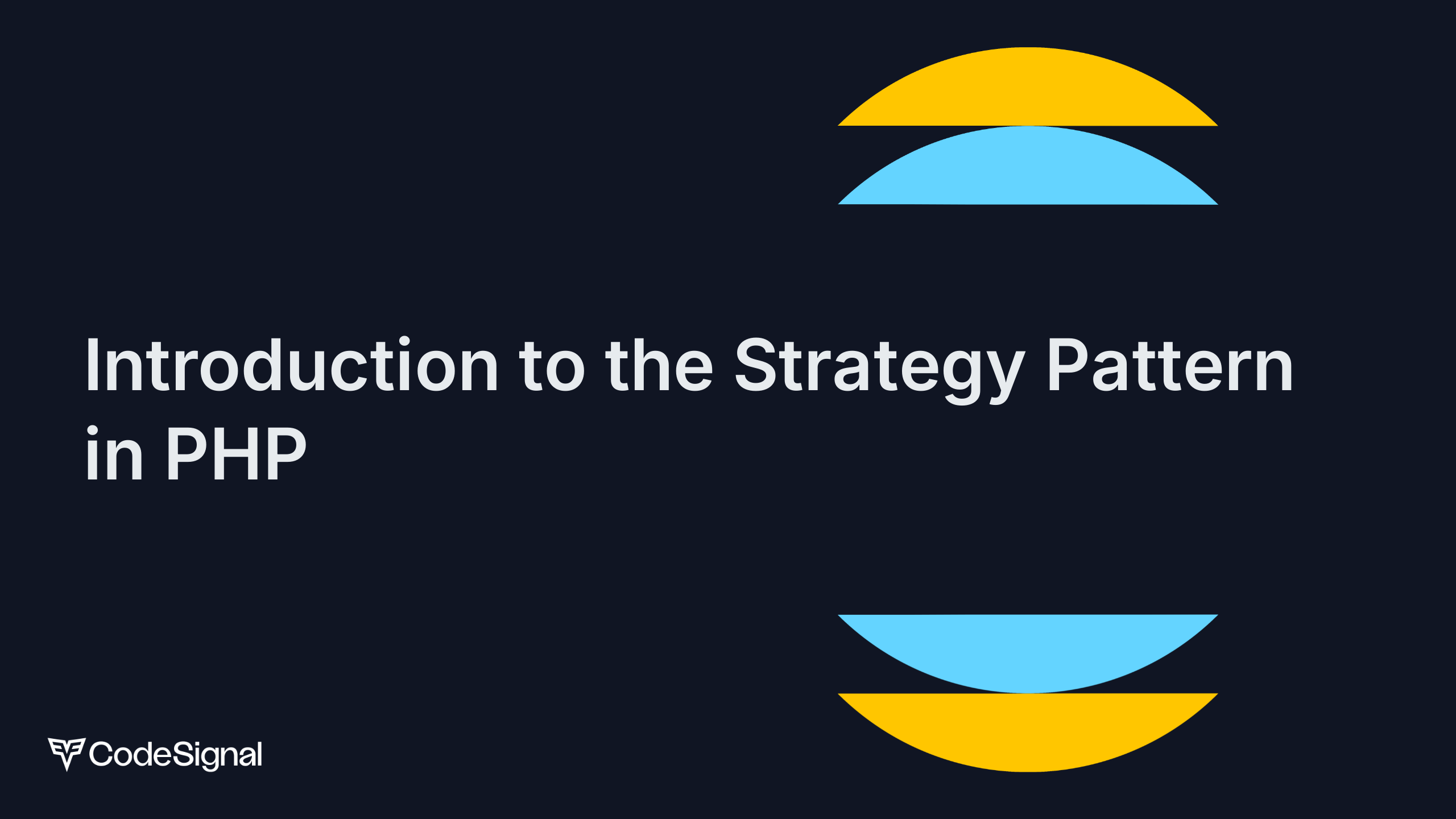 Introduction to the Strategy Pattern in PHP | CodeSignal Learn