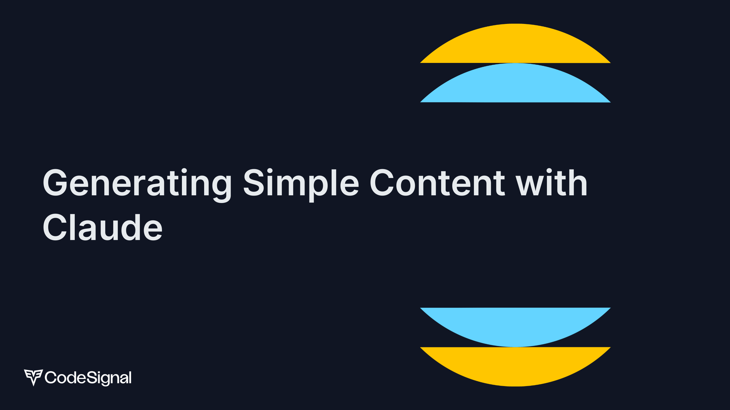 Generating Simple Content with Claude | CodeSignal Learn