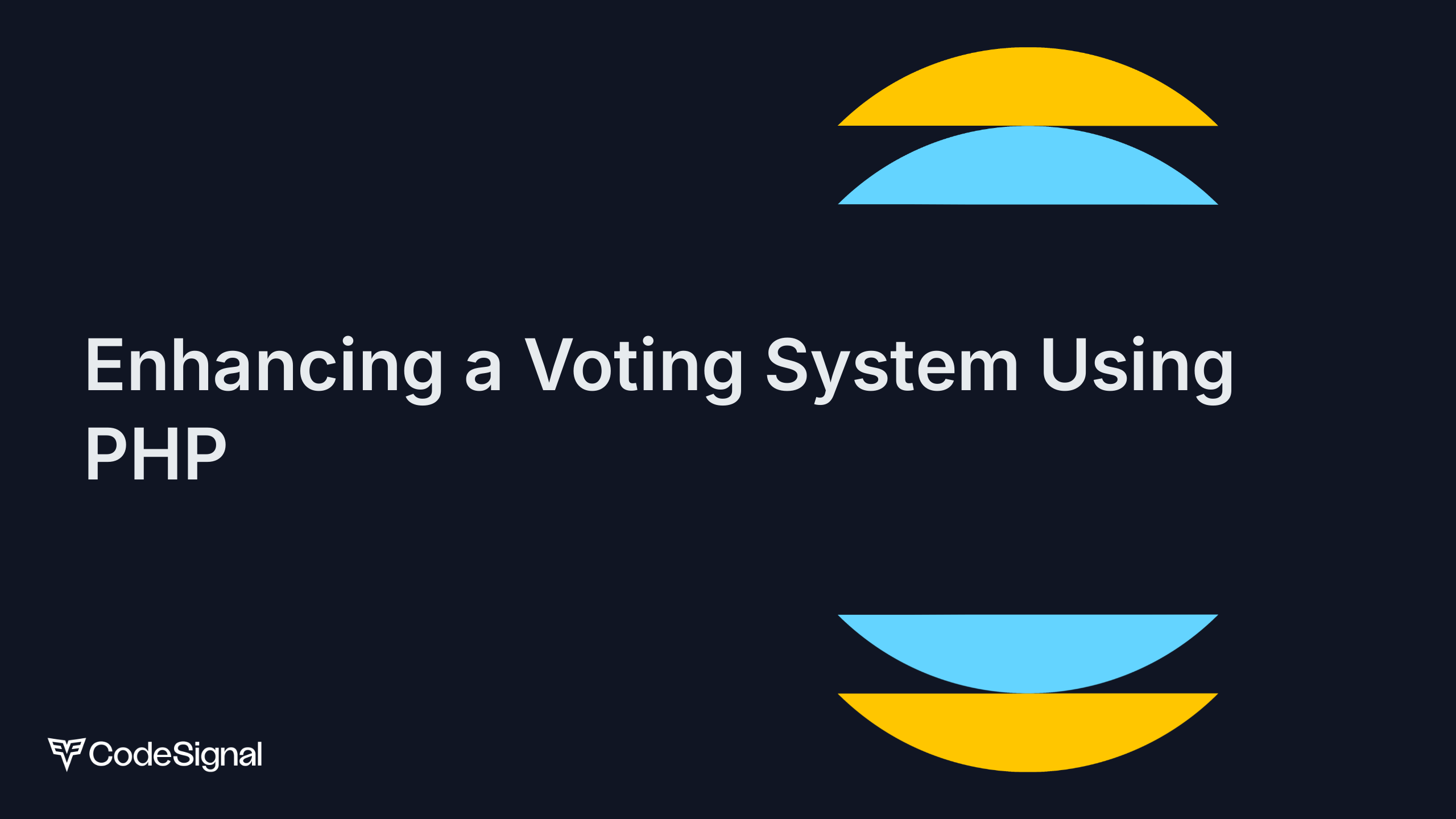 Enhancing a Voting System Using PHP | CodeSignal Learn