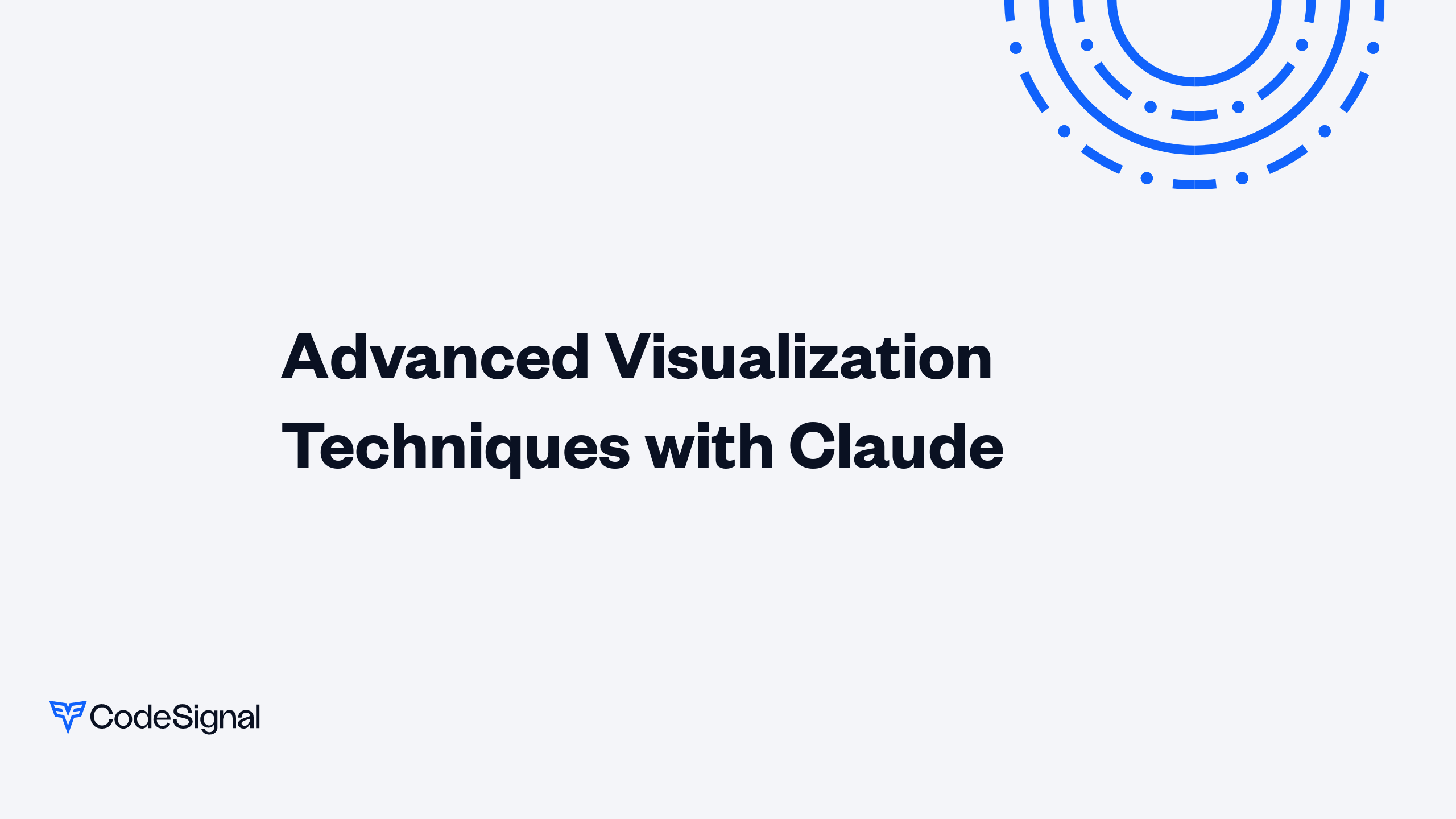 Advanced Visualization Techniques with Claude | CodeSignal Learn