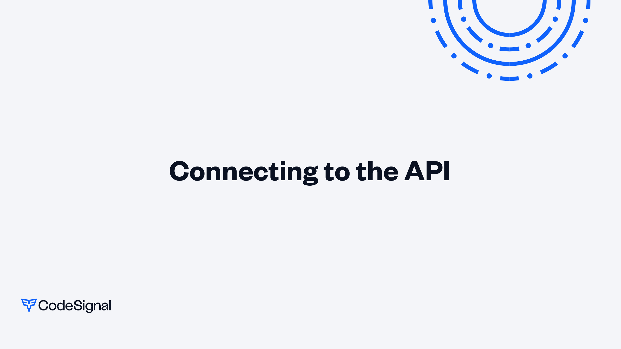 Connecting to the API | CodeSignal Learn