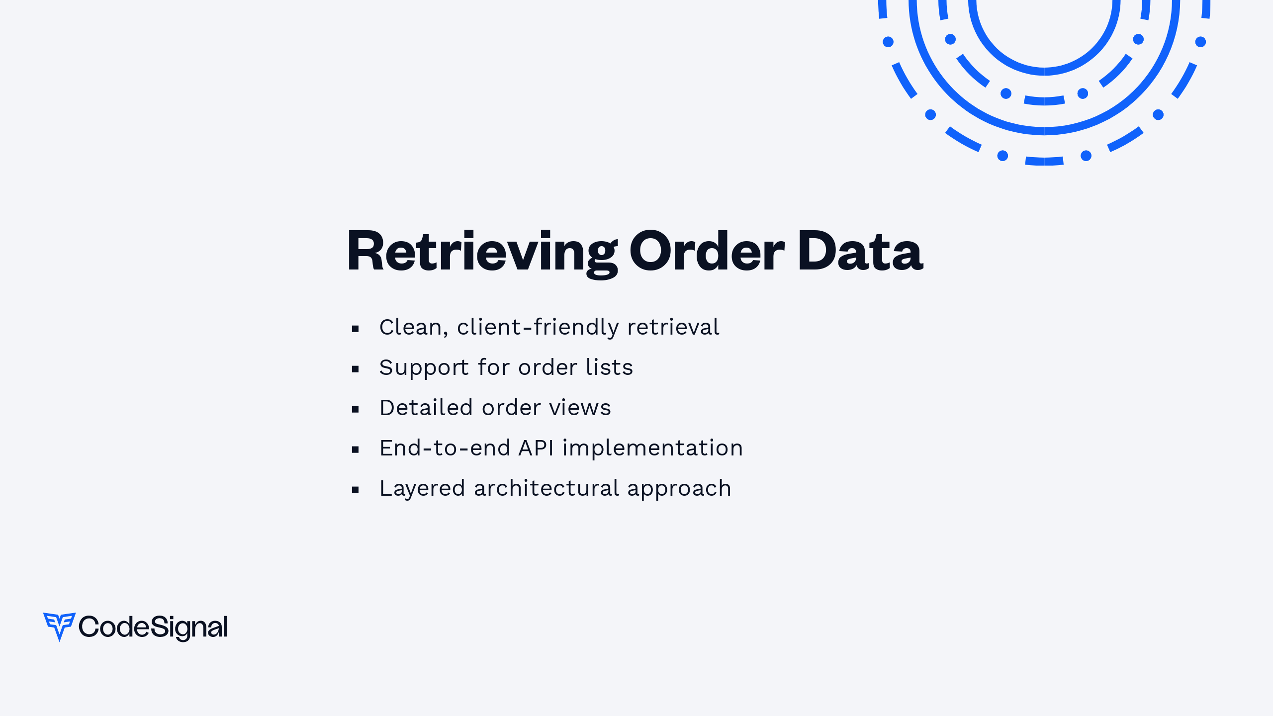 Retrieving Order Data | CodeSignal Learn