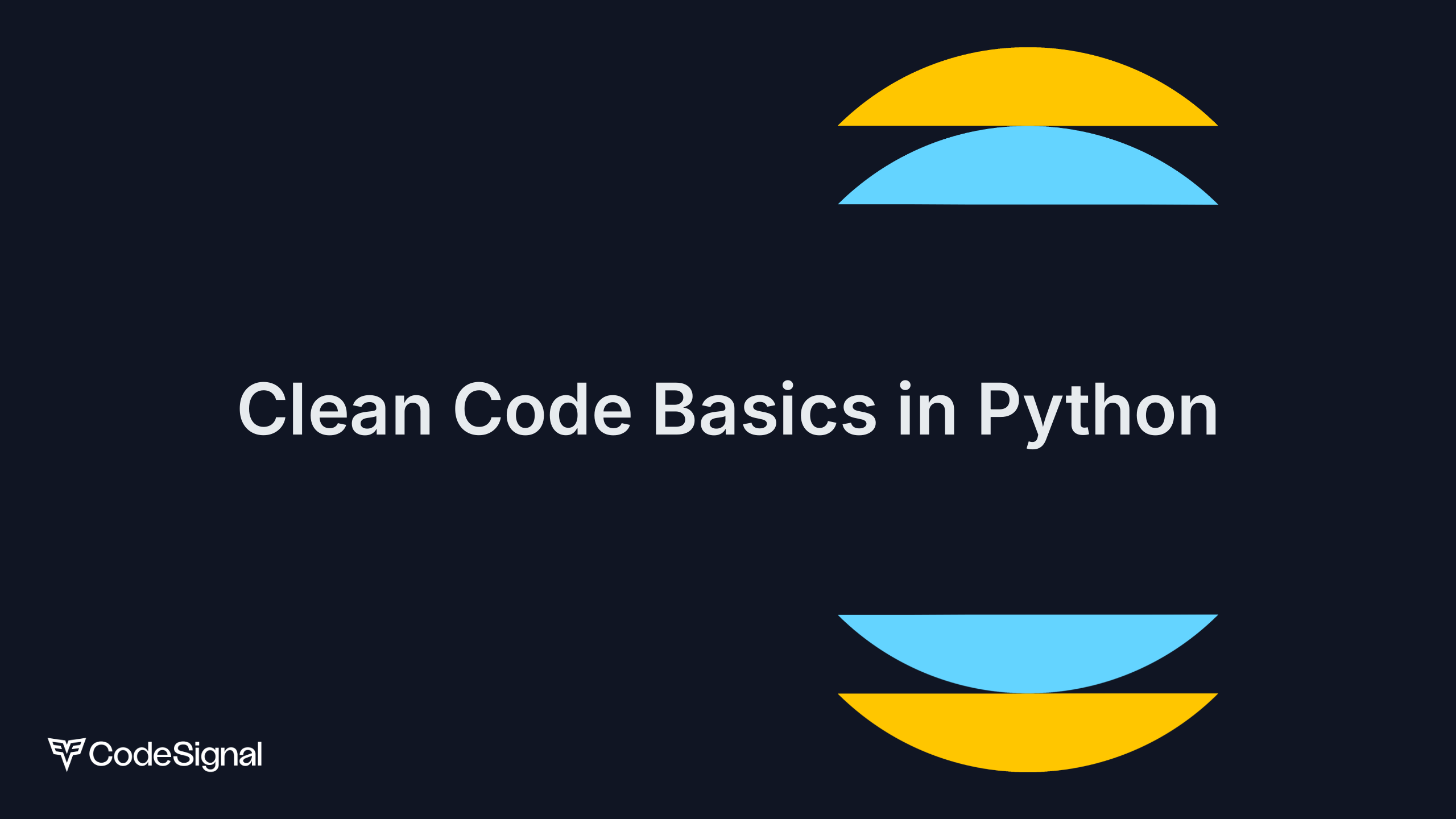 Clean Code Basics in Python | CodeSignal Learn