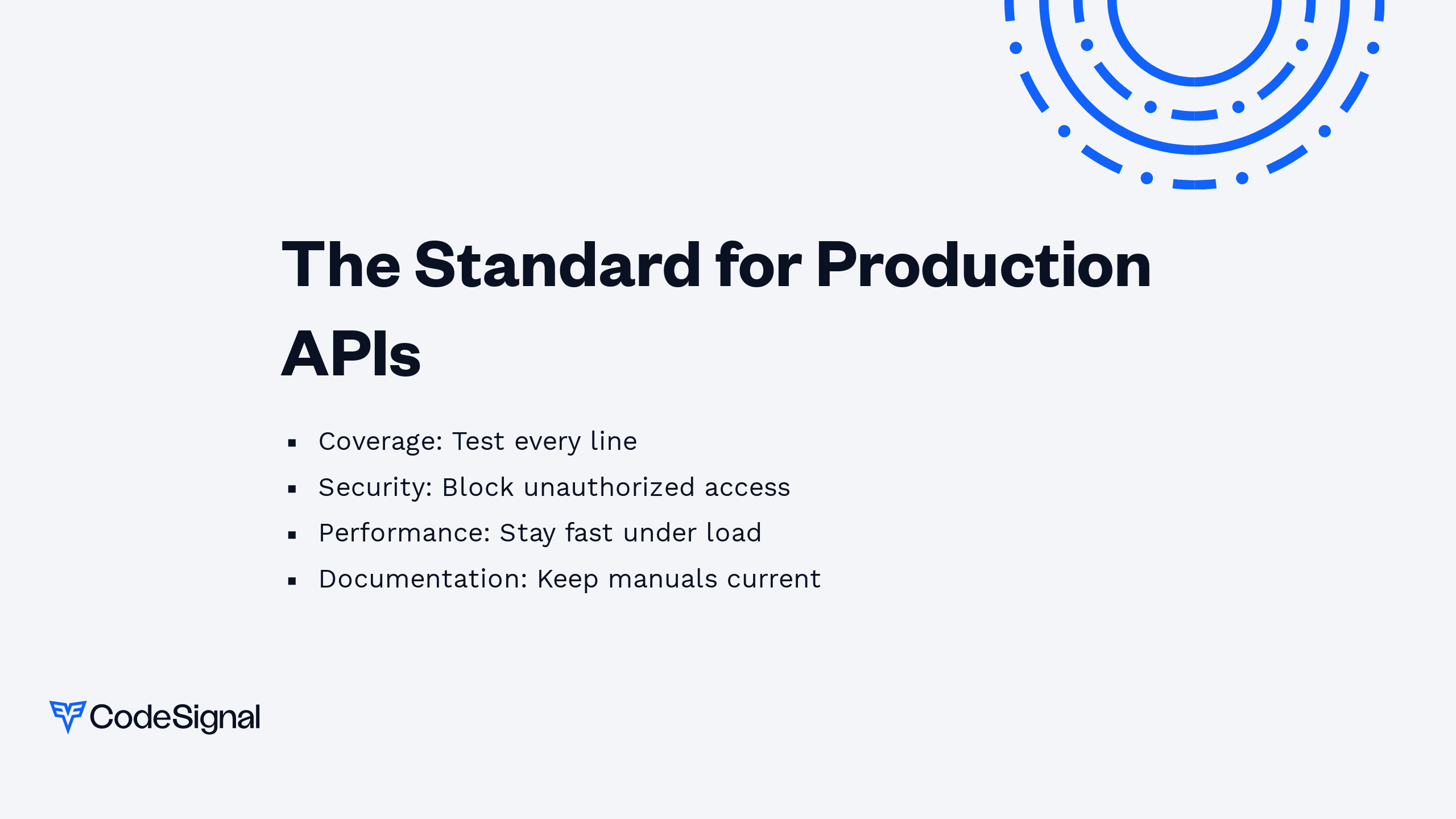 Production API Standards | CodeSignal Learn
