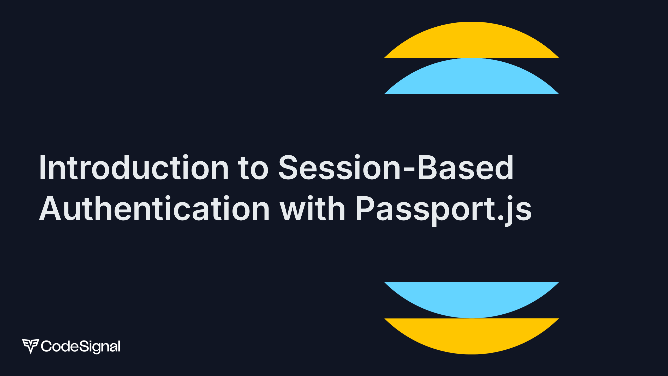 Session-Based Authentication with Passport.js in NestJS | CodeSignal Learn