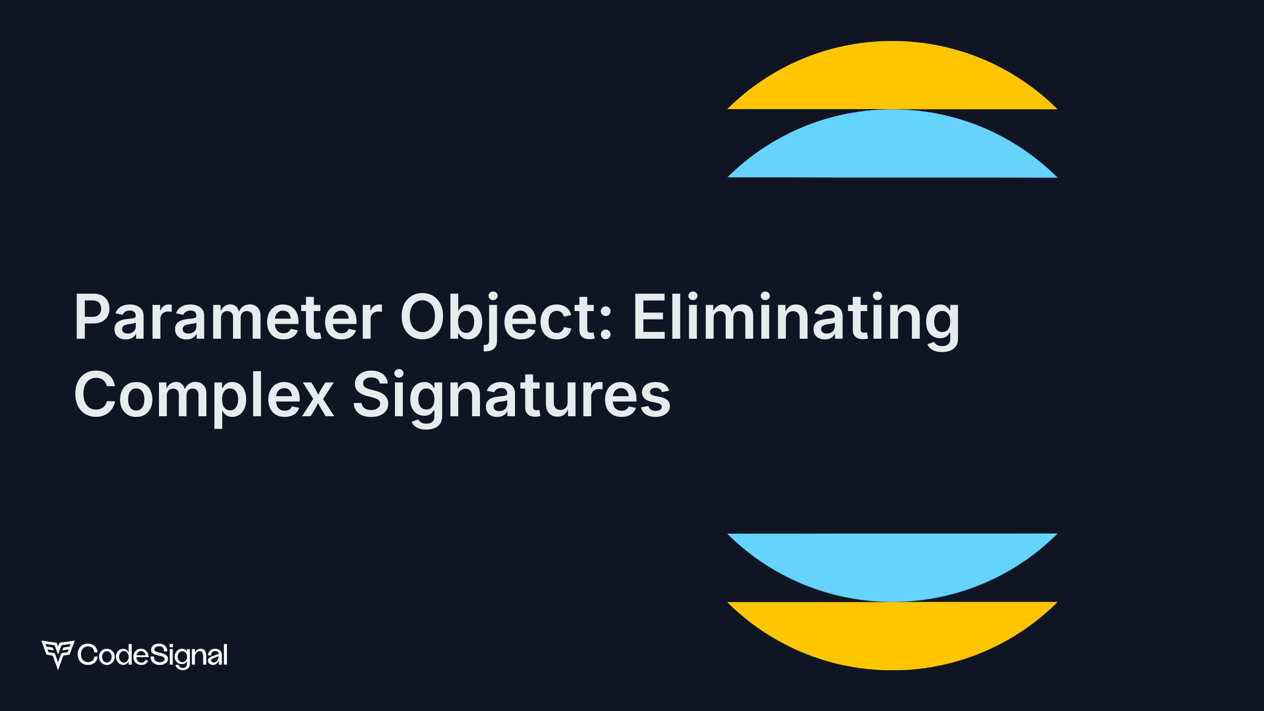 Long Parameter List: Introduce Parameter Object | CodeSignal Learn