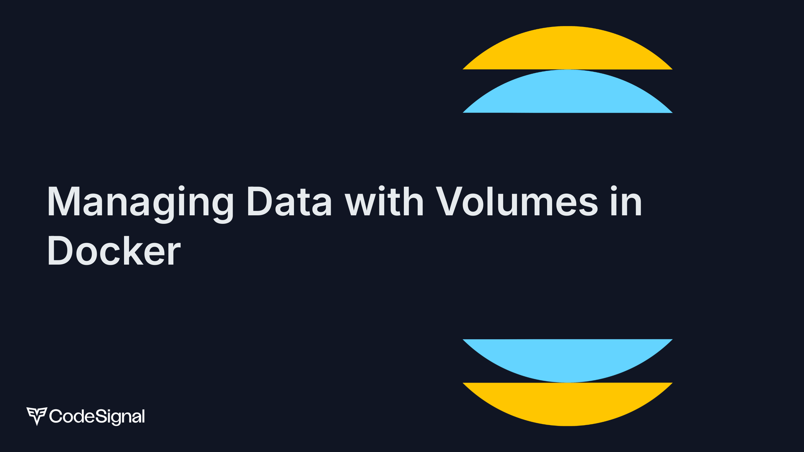 Managing Data with Volumes in Docker | CodeSignal Learn