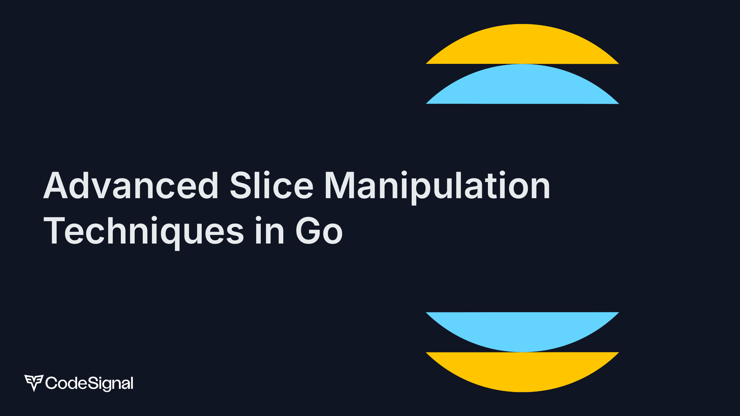 Advanced Slice Manipulation Techniques in Go | CodeSignal Learn