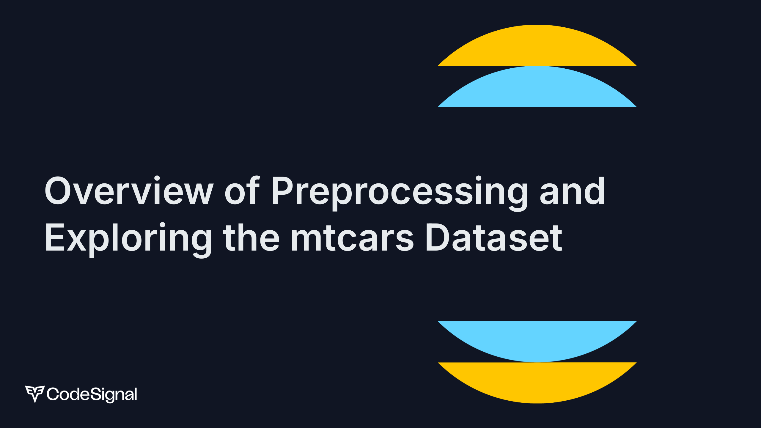 Preprocessing And Exploring The Mtcars Dataset CodeSignal Learn
