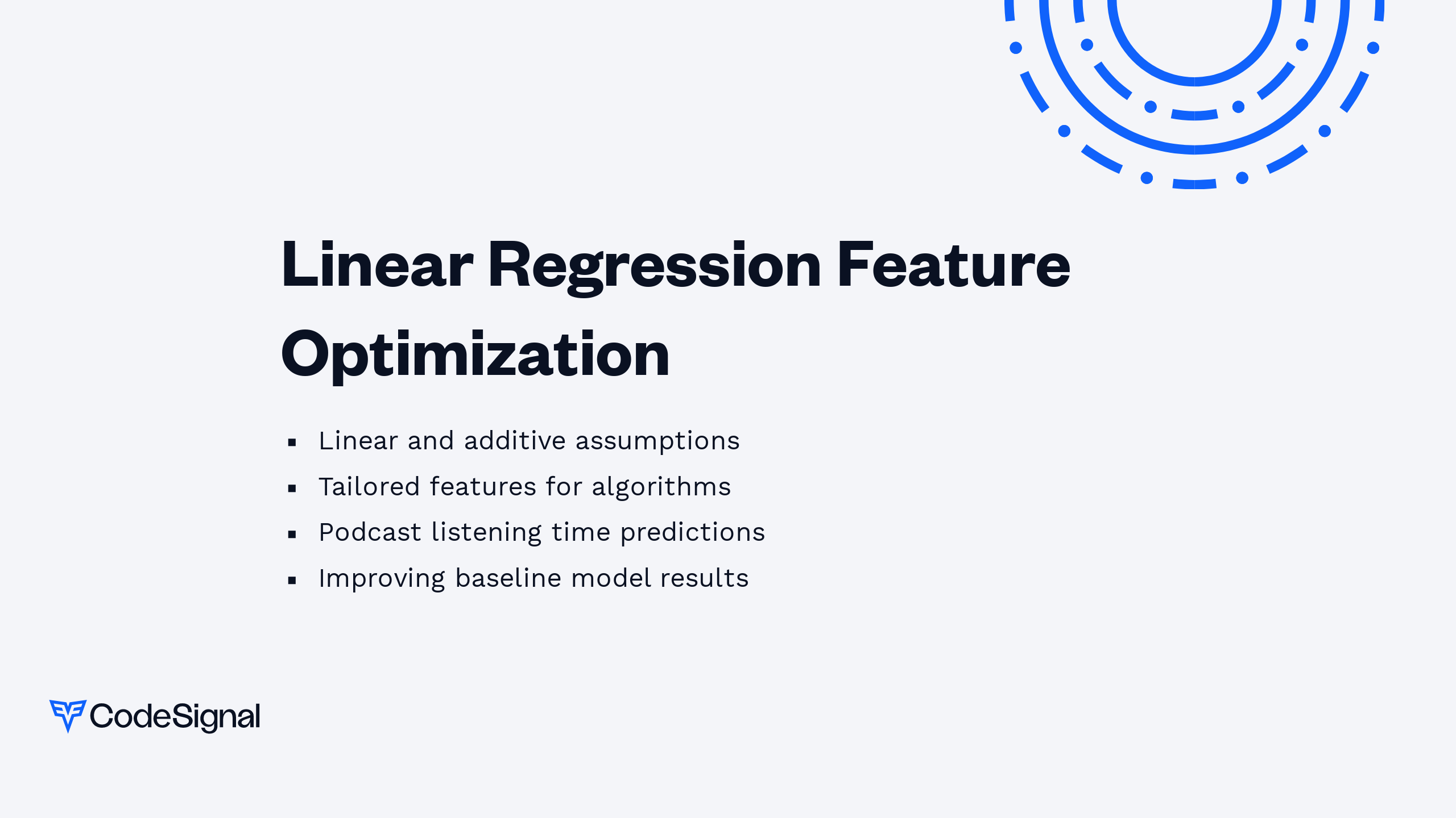 Linear Regression Feature Optimization | CodeSignal Learn