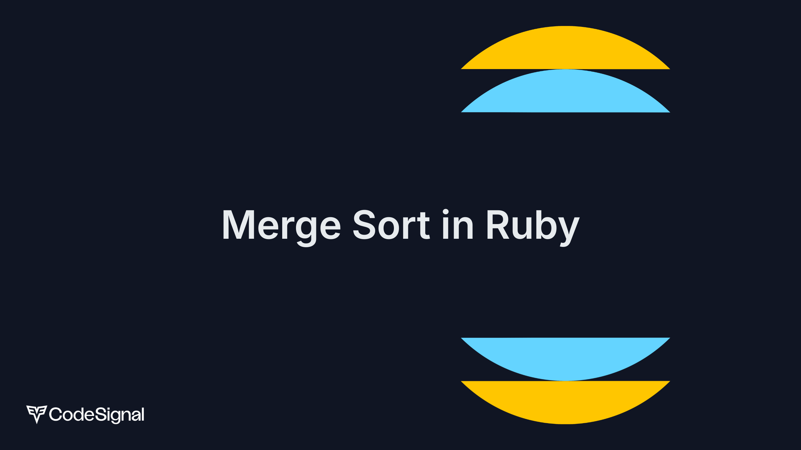 Merge Sort in Ruby | CodeSignal Learn