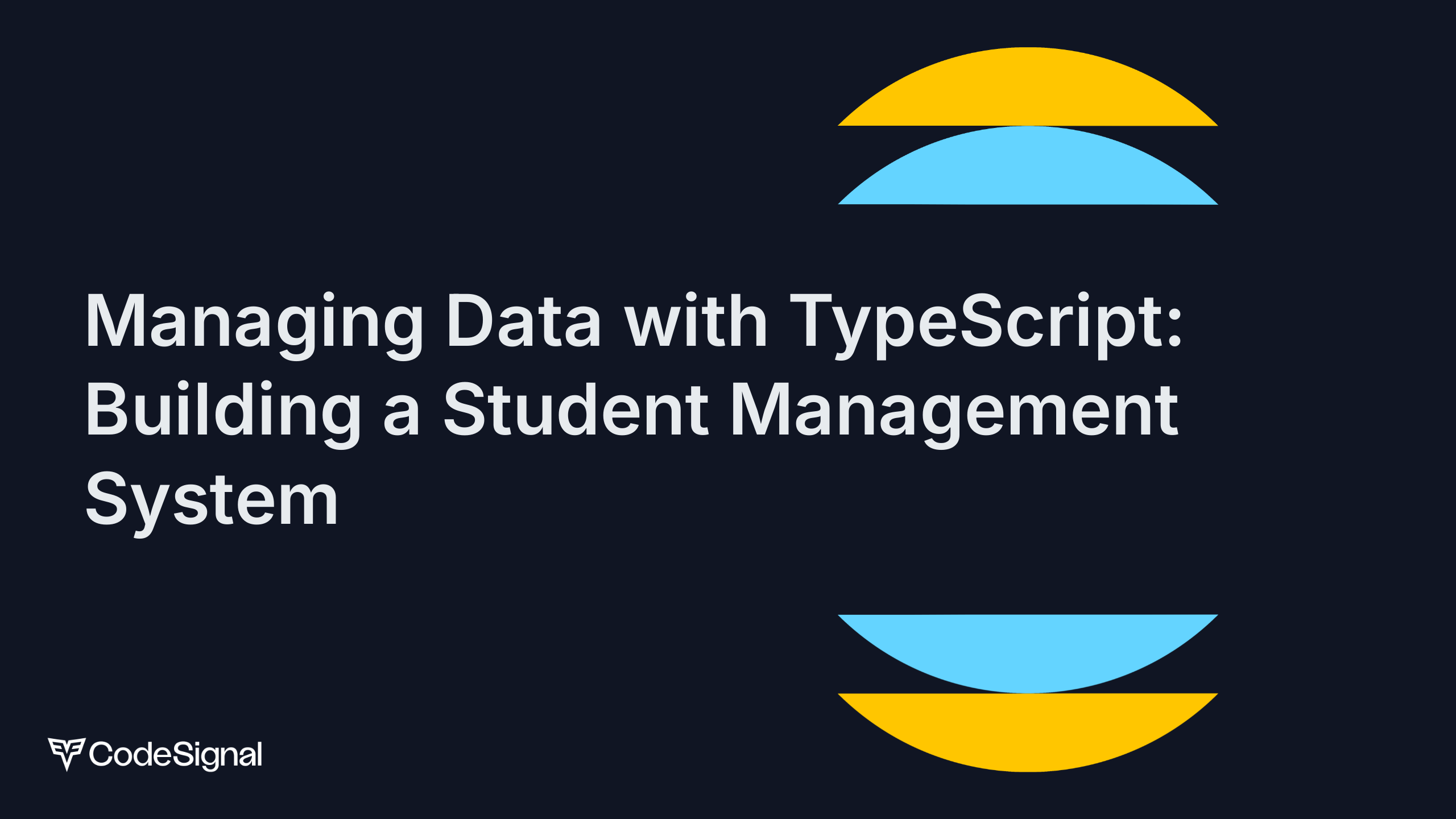 Managing Data with TypeScript: Building a Student Management System ...