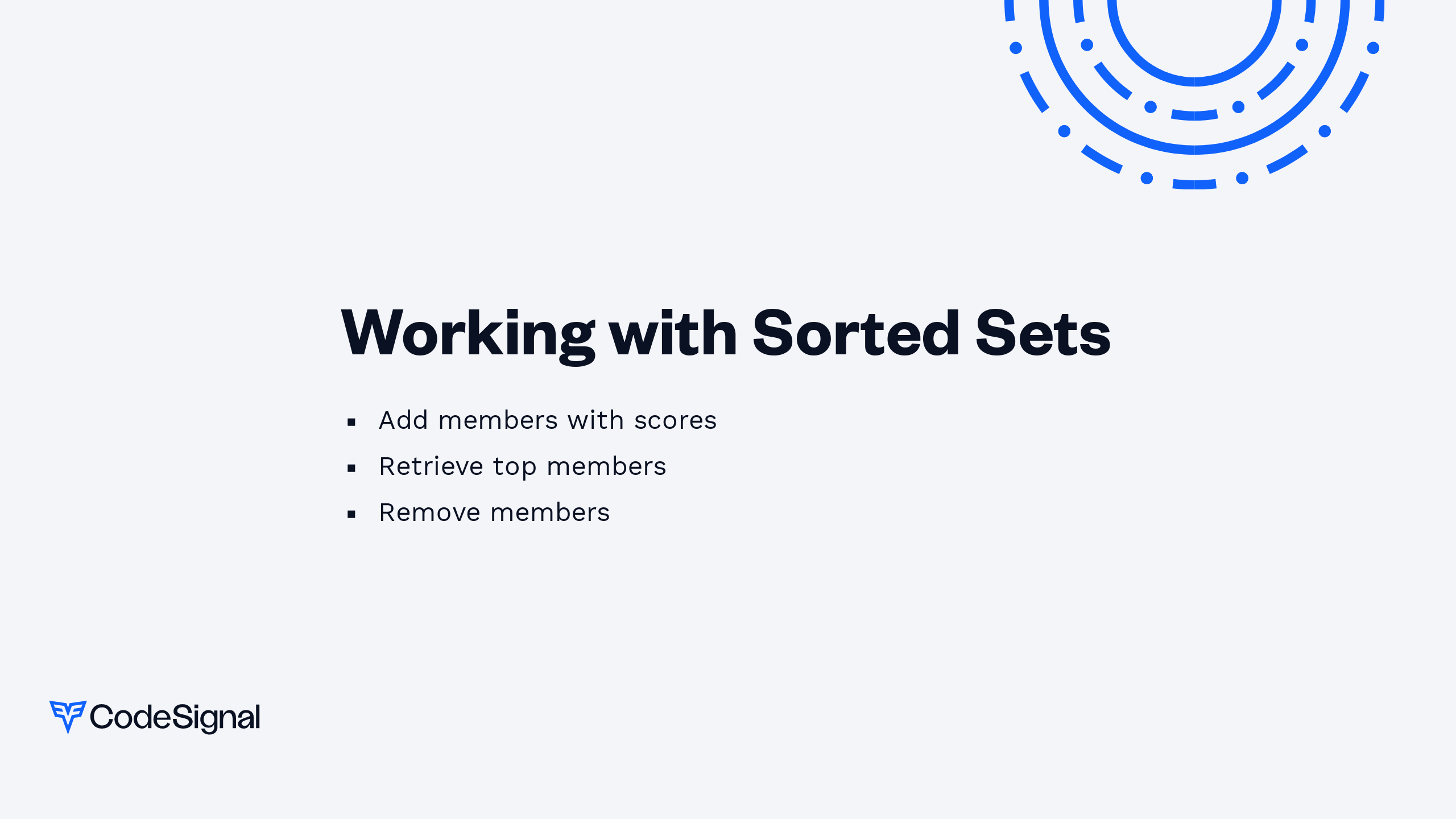 Working with Sorted Sets | CodeSignal Learn