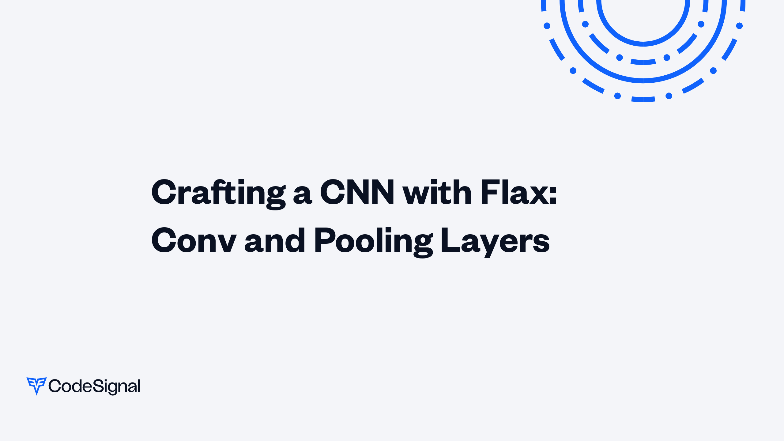 Crafting a CNN with Flax: Conv and Pooling Layers | CodeSignal Learn
