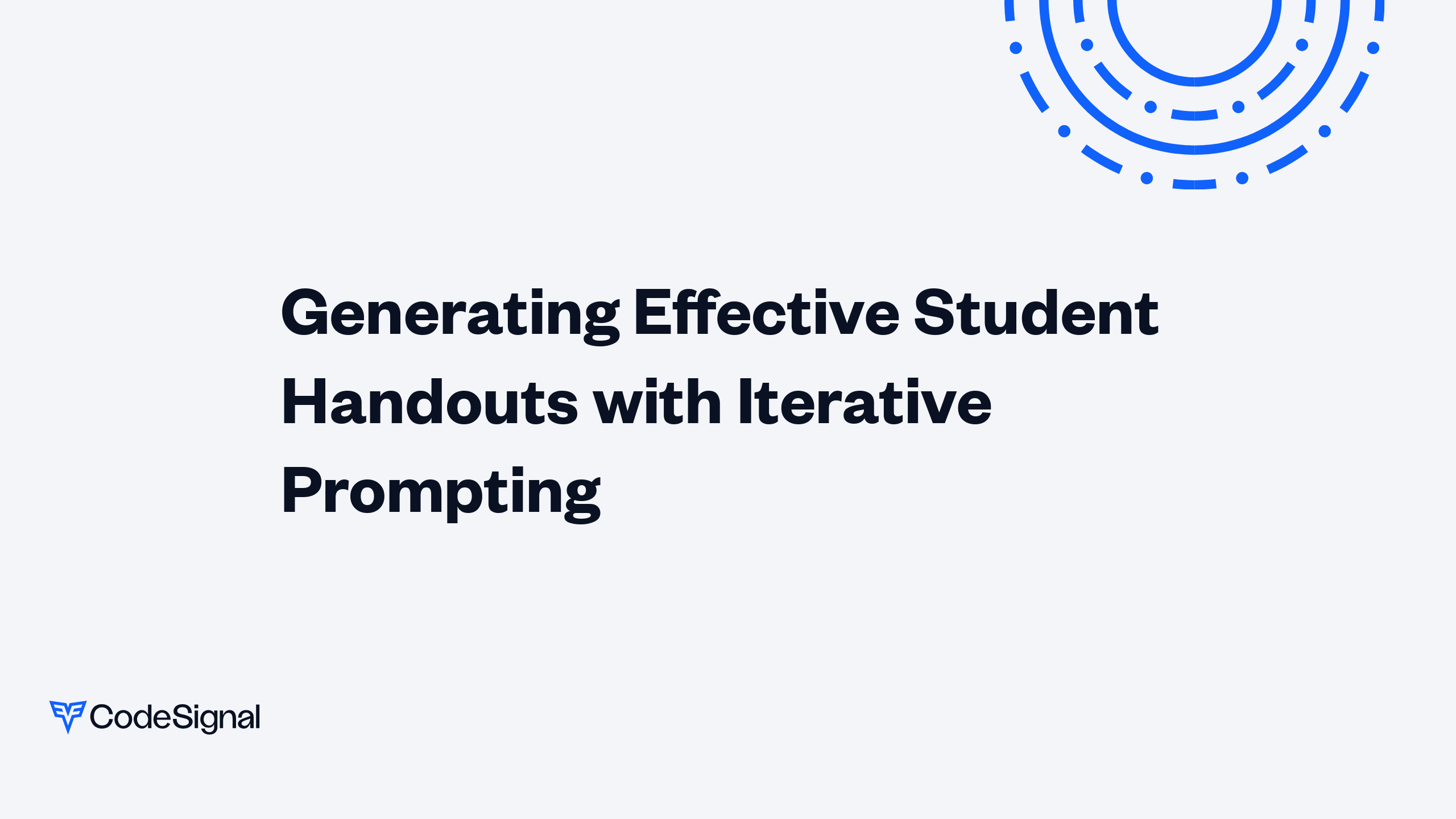 Iterative Prompt Document Example Generating Effective Student Handouts with Iterative Prompting ...