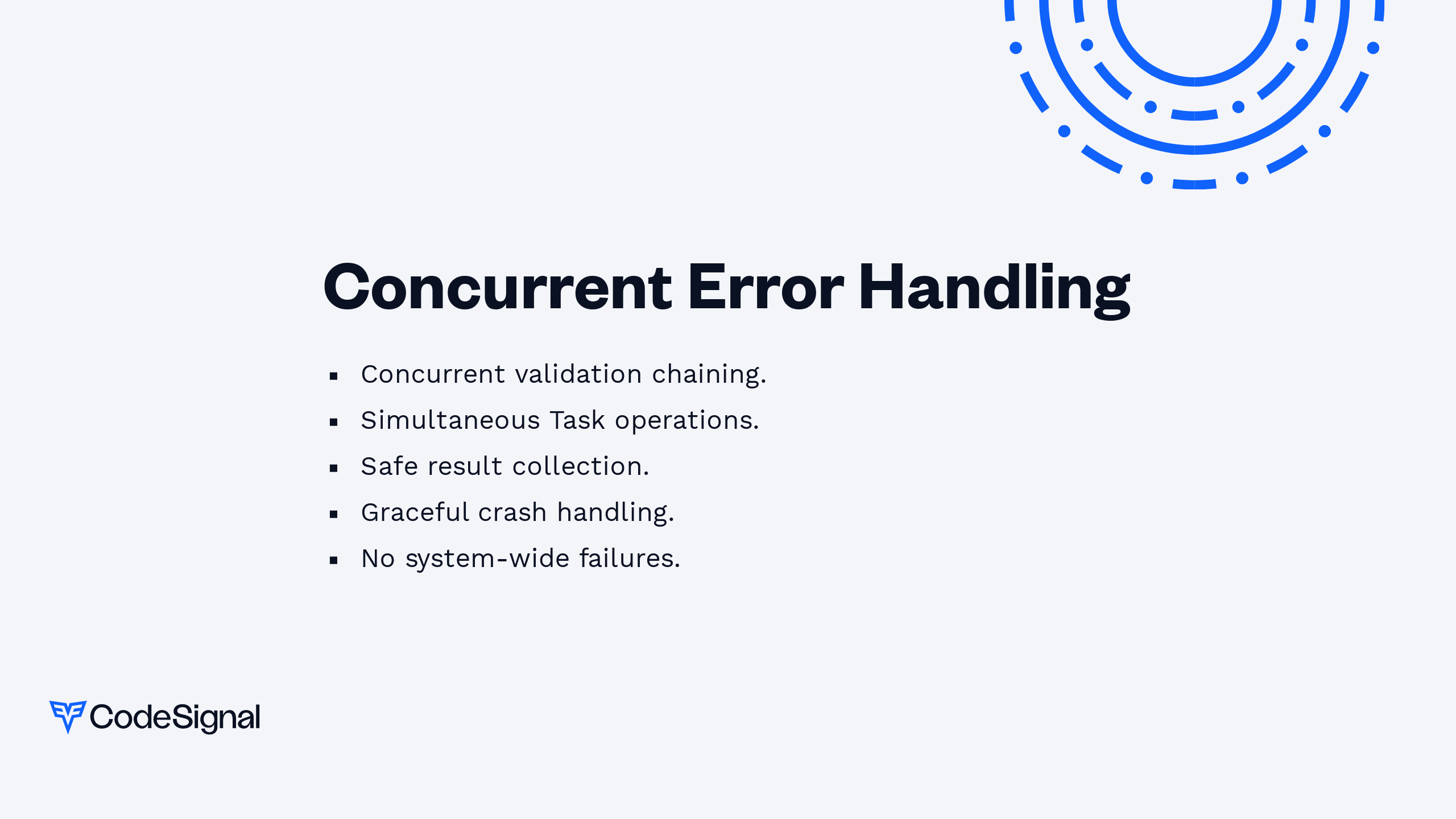 Concurrent Error Handling | CodeSignal Learn