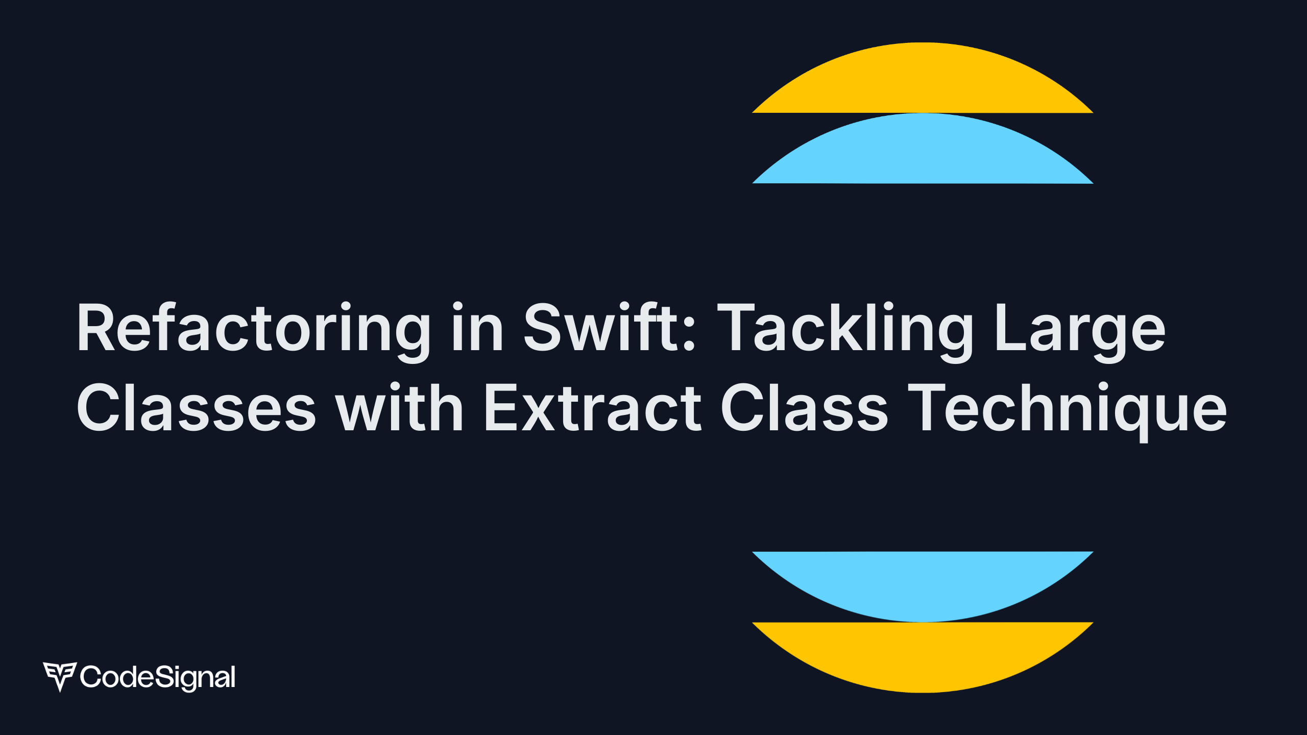 Refactoring in Swift: Tackling Large Classes with Extract Class ...