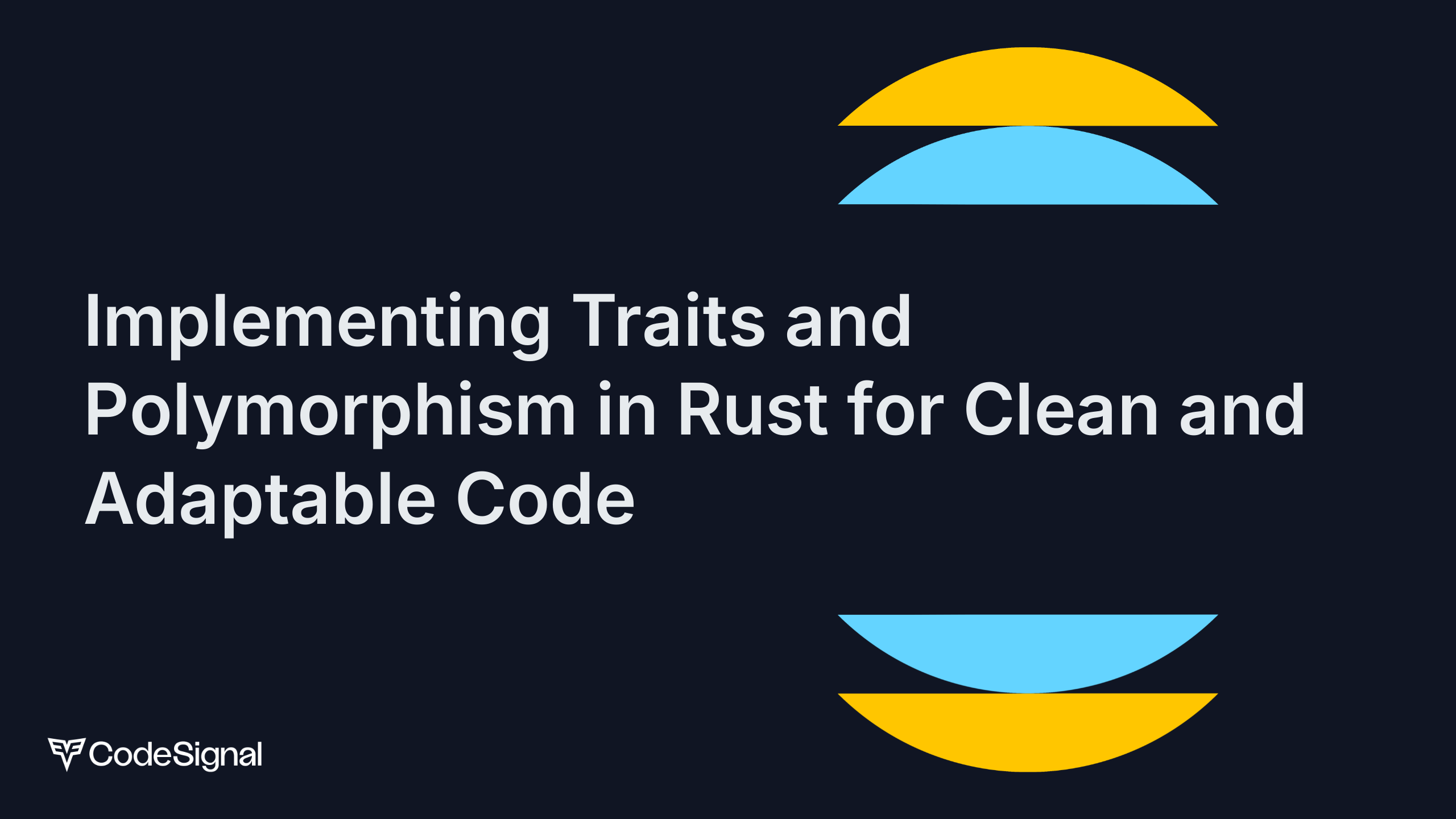 Implementing Traits and Polymorphism in Rust for Clean and Adaptable ...