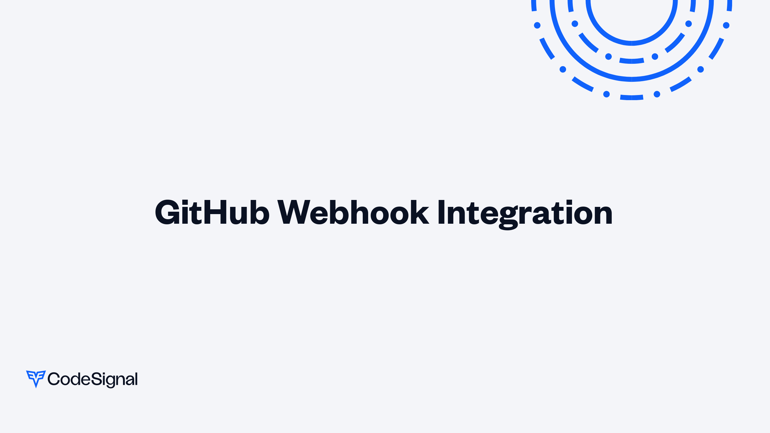 GitHub Webhook Integration | CodeSignal Learn