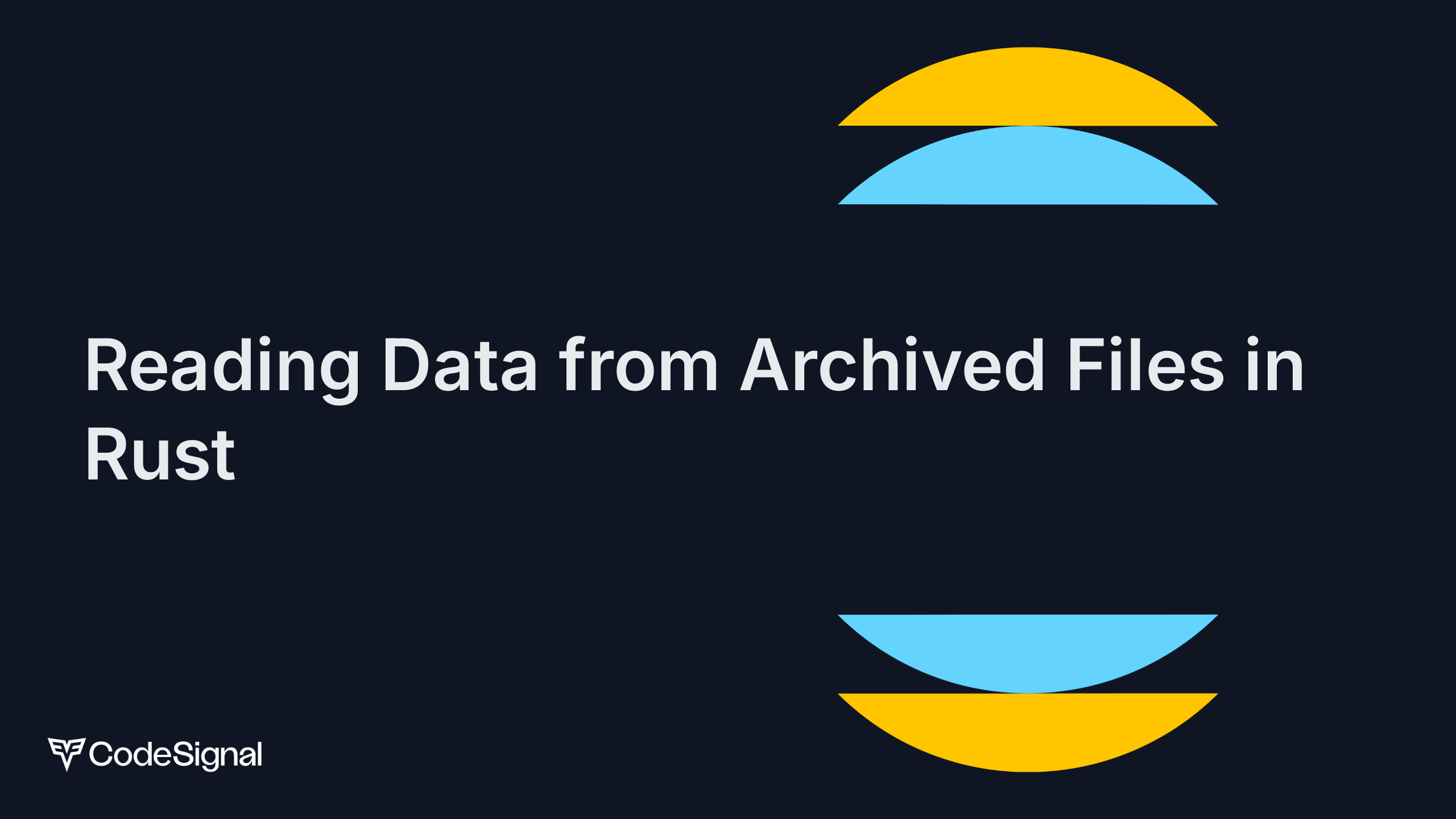 Reading Data from Archived Files in Rust | CodeSignal Learn