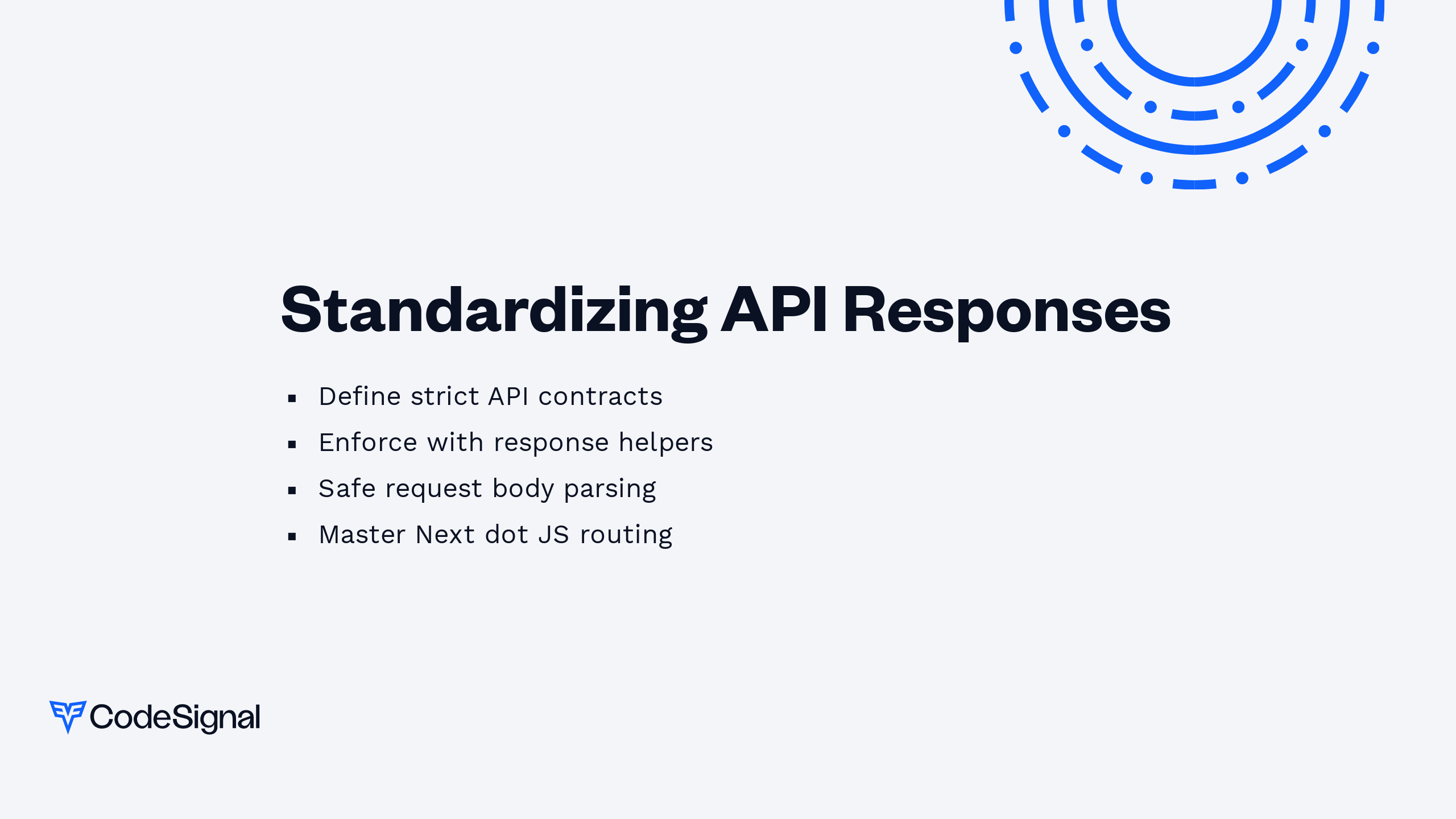 Standardizing API Responses | CodeSignal Learn