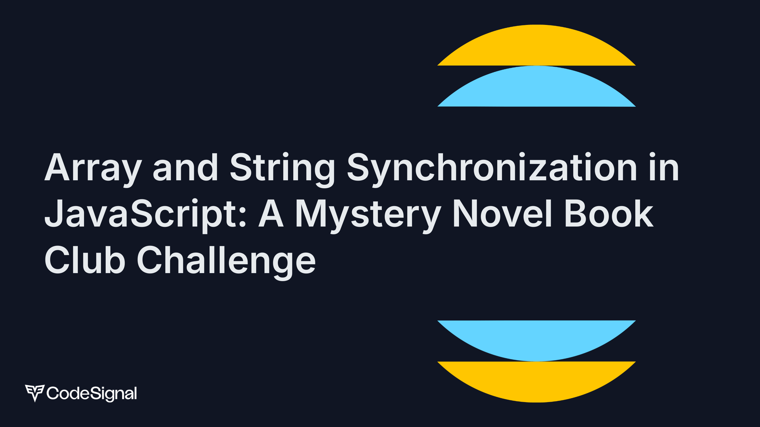 Array and String Synchronization in JavaScript: A Mystery Novel Book ...