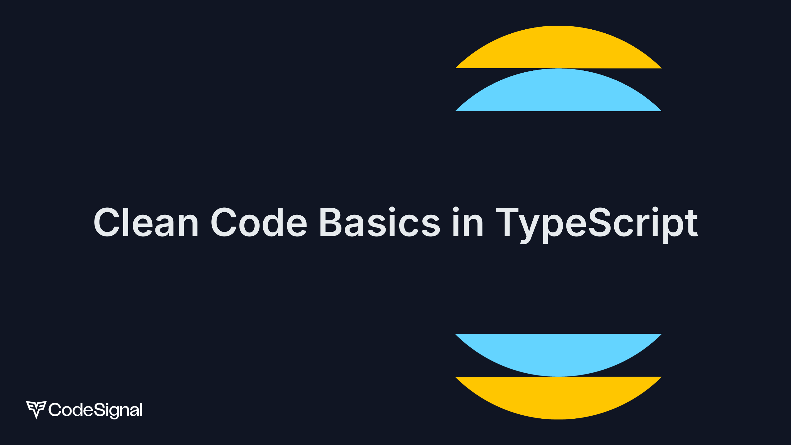 Clean Code Basics in TypeScript | CodeSignal Learn