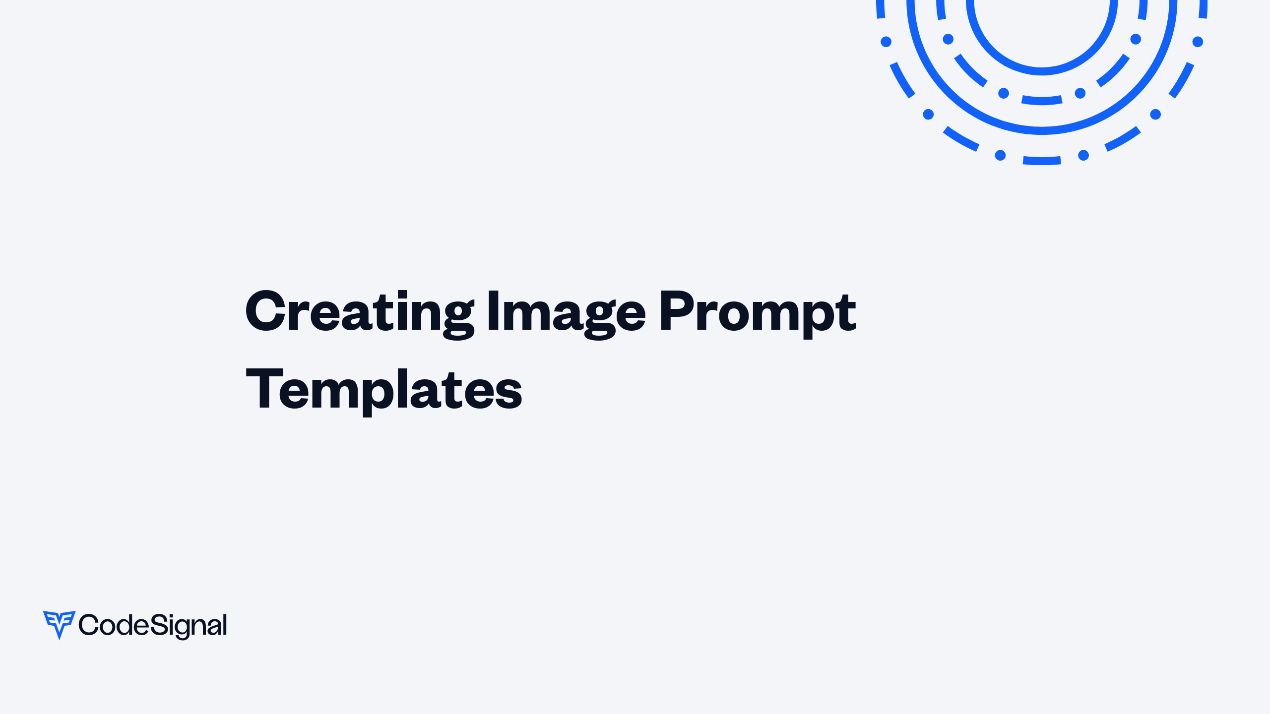 Creating Image Prompt Templates | CodeSignal Learn